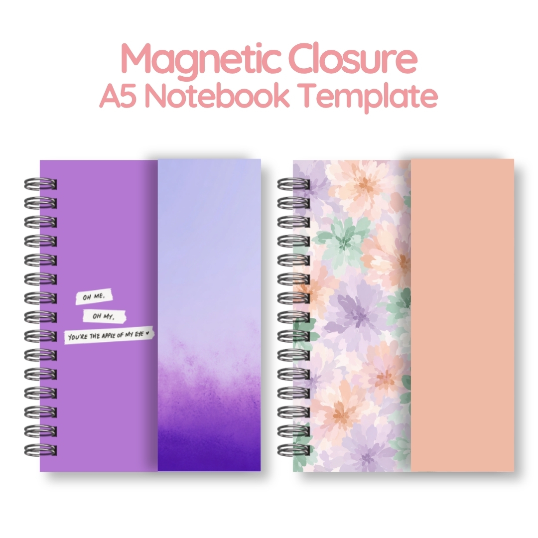 A5 Magnetic Closure Notebooks Template – Image 3
