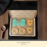 English Bulldog Personalised Dog Birthday Biscuit Set – Image 2