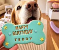 Large Birthday Biscuit Bone Set - Box of 3 – Image 1