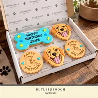 Labrador Retriever Personalised Birthday Biscuit Set – Image 1
