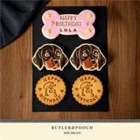 Dachshund Face Birthday Biscuit Set – Box of 5 – Image 7