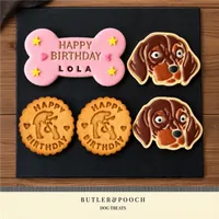 Dachshund Face Birthday Biscuit Set – Box of 5 – Image 8