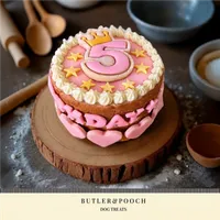 Dog Birthday Cake (Pink) – Image 1