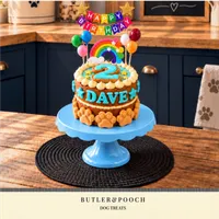 Paw Dog Birthday Cake (Blue) – Image 2