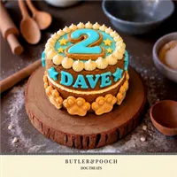 Paw Dog Birthday Cake (Blue) – Image 3