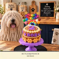 Paw Dog Birthday Cake (Purple) – Image 4