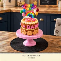Paw Dog Birthday Cake (Pink) – Image 3