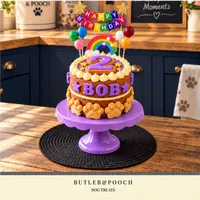 Paw Dog Birthday Cake (Purple) – Image 3