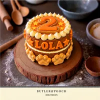 Paw Dog Birthday Cake (Orange) – Image 2