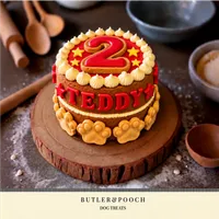 Paw Dog Birthday Cake (Red) – Image 2