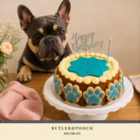 Classic Dog Paw Birthday Cake (Blue) – Image 3