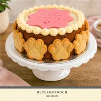 Classic Dog Paw Birthday Cake (Pink) – Image 4