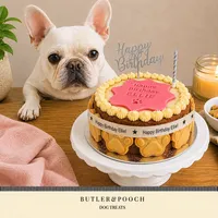 Classic Dog Paw Birthday Cake (Pink) – Image 3