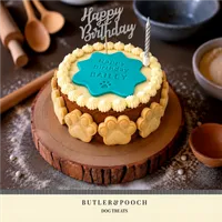 Classic Dog Paw Birthday Cake (Blue) – Image 1