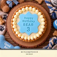 Classic Dog Paw Birthday Cake (Blue) – Image 5
