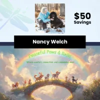 Peaceful Paws & Reiki (3-Session Package) with Nancy Welch – Image 1