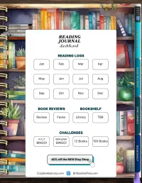 Reading Journal Digital Download – Image 2