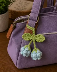 Lilly of the Valley Bag Charm – Image 1
