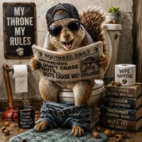 Squirrel on the Toilet T-Shirt – Image 1