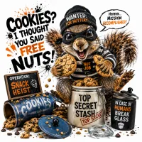 Squirrel Thief T-Shirt – Image 1