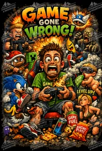 Gaming Gone Wrong - Digital Image File – PNG