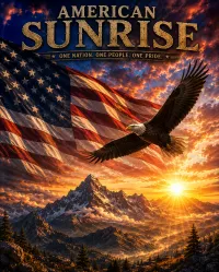 Sunrise Over America - Digital Image File – PNG