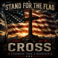 Stand for the Flag - T-Shirt – S, Black