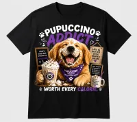 Golden Retriever Coffee T-Shirt – Image 2