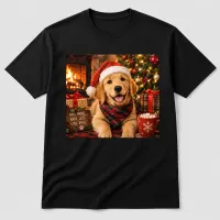 Golden Retriever Christmas T-Shirt – Image 2