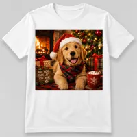 Golden Retriever Christmas T-Shirt – Image 3