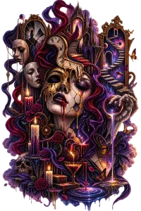 Copy of Gothic Stairs T-ShirtGothic Where To T-Shirt – Image 1