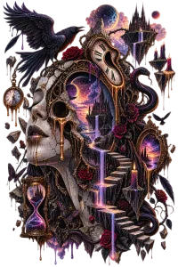 Gothic Time T-Shirt – Image 1