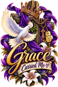 Grace Rescued Me - Ready-to-Press DTF Transfer – 8 inch