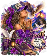 Faith Is Taking the First Step - Ready-to-Press DTF Transfer – 8 inch