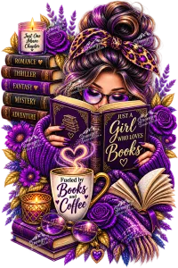 Book Lover - Digital Image File – PNG