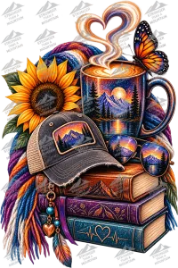 Chillin' With Coffee - Digital Image File – PNG