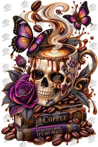 Coffee in My Head - T-Shirt – S, Black