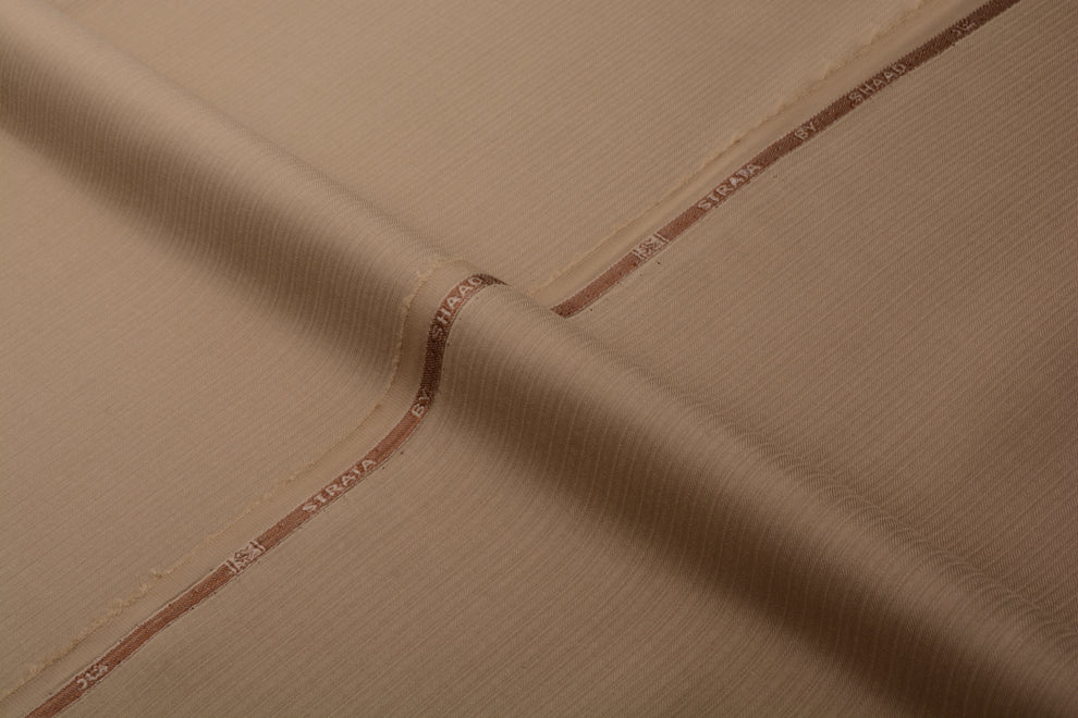  Strata Patterned Fabric – Camel Brown