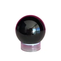 50mm Black Crystal Ball Sphere with Stand, Fortune Teller Crystal Ball for Potions, Spells – Acrylic Stand