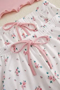 Lace Trim Cami 3-Piece Floral Pajama Set – Image 8