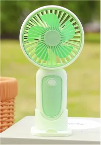 Breeze Anywhere™ 3-Speed Portable Hand Fan with Stand – Image 4
