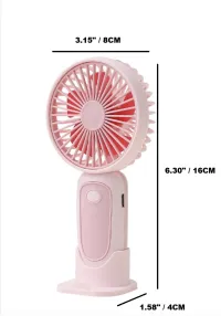 Breeze Anywhere™ 3-Speed Portable Hand Fan with Stand – Image 7
