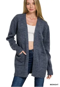Cozy Comfort Open Front Sweater Cardigan – Image 3