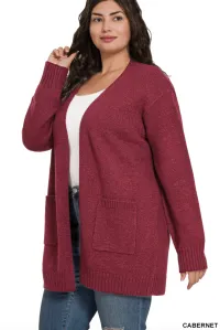Cozy Comfort Open Front Sweater Cardigan – Image 1