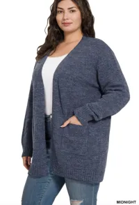 Cozy Comfort Open Front Sweater Cardigan – Image 4