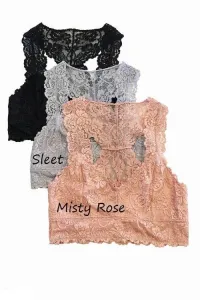 Delicate Lace Racerback Bralette – Image 1