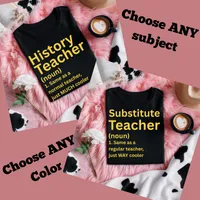 Custom Teacher Definition Tee – Personalized Subject or Grade Level T-Shirt – Image 1