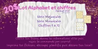 Lot Alphabet et Chiffres – Image 1