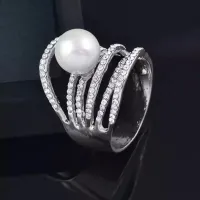 Multi-Layer Ring with Pearl – Image 1