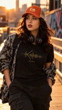 Keep Beats Gold Frequency Tee – Image 8